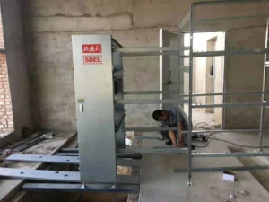 broiler cage installation